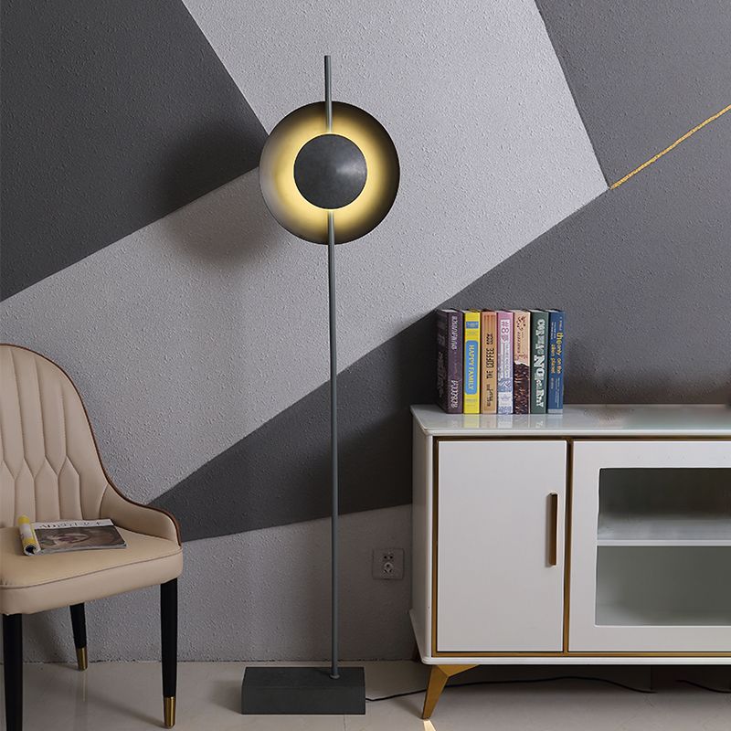 Salgado Moderne Design LED Vloerlamp Halve Metalen Slaapkamer/Woonkamer