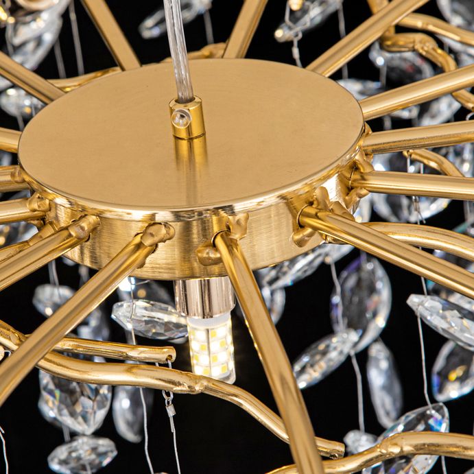 Marilyn Industrie Design LED Kroonluchters Gouden Metaal Woonkamer Eetkamer