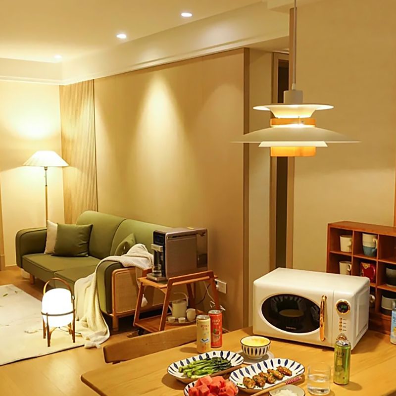 Morandi Minimalistisch LED Hanglamp Metaal Witte Woonkamer Keuken