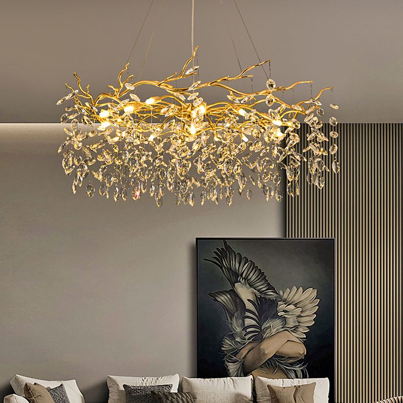 Marilyn Industrie Design LED Kroonluchters Gouden Metaal Woonkamer Eetkamer