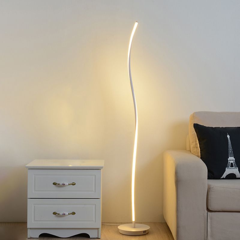 Louise Moderne Design Lineaire Vloerlamp Metalen Acryl Zwart/Wit Slaapkamer/Woonkamer