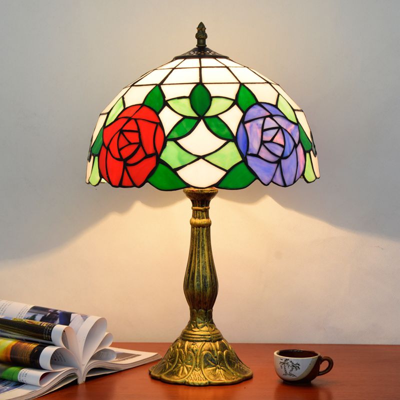 Valerio Vintage LED Tafellamp Slaap/Kinder/Babykamer Metaal/Glas