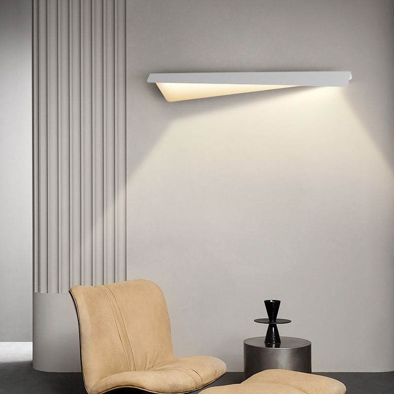 Leigh Moderne Design Vouw Wandlamp Metaal Wit Slaapkamer/Eetkamer/Woonkamer