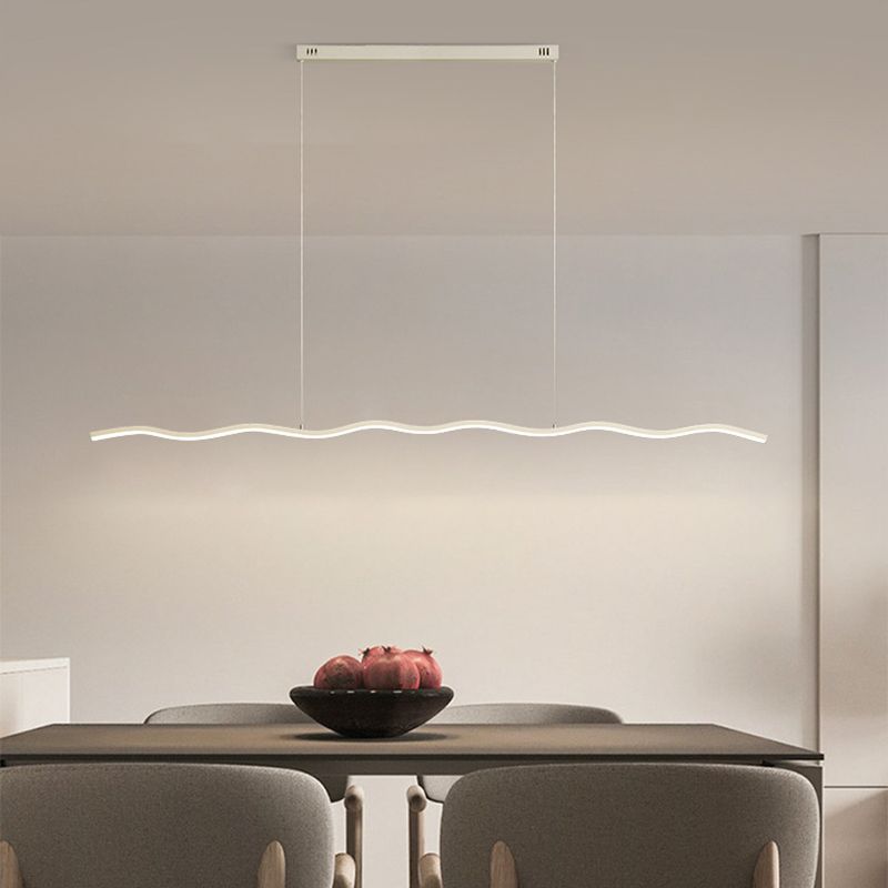Louise Design Golflijn LED Hanglamp Zwart/WitMetaal Slaap/Eet/Woonkamer