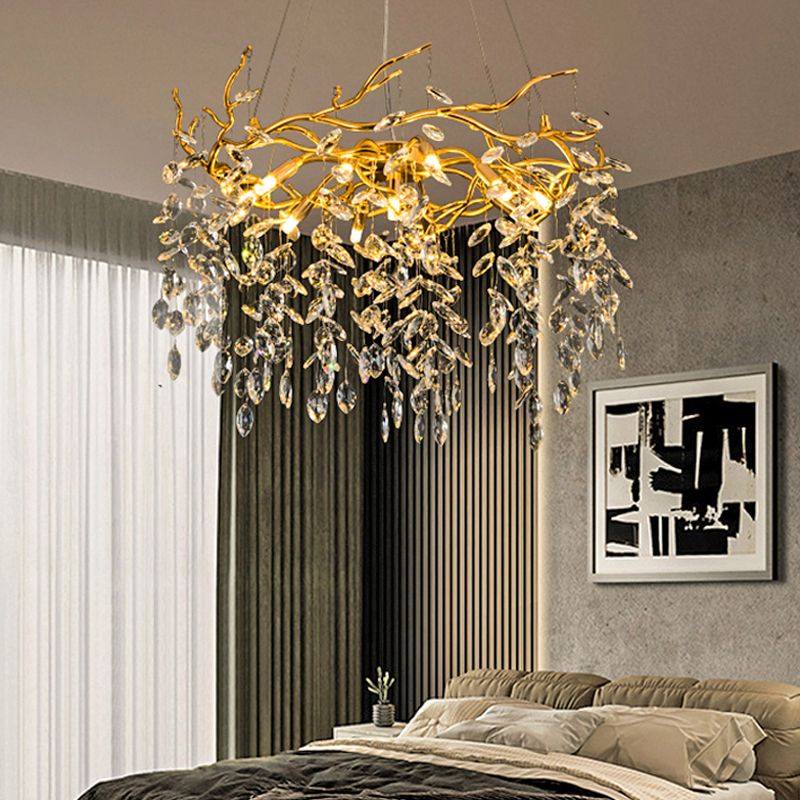 Marilyn Industrie Design LED Kroonluchters Gouden Metaal Woonkamer Eetkamer