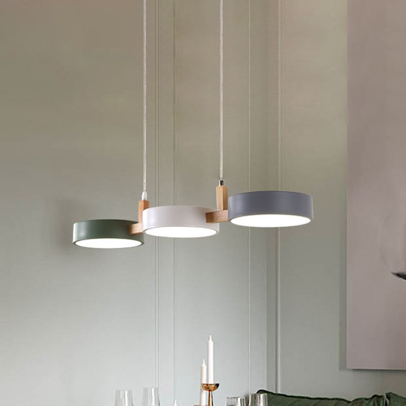 Morandi Moderne Design LED Hanglamp Metaal Hout Woonkamer Keuken