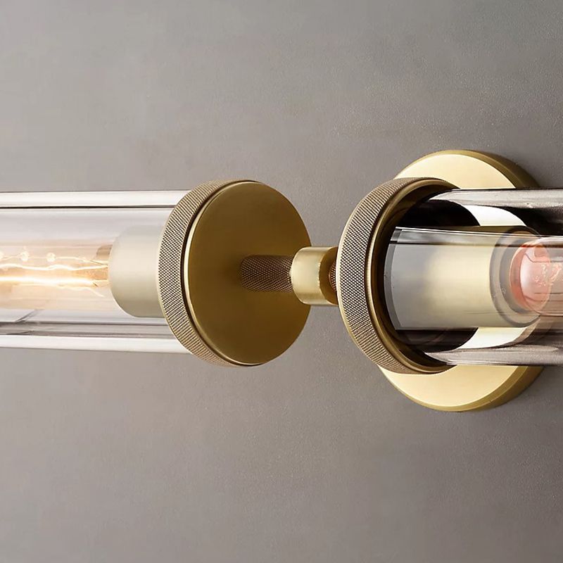 Leigh Moderne Cilinder LED Wandlamp Metaal/Crystal Zwart/Koper Slaap/Woon/Badkamer
