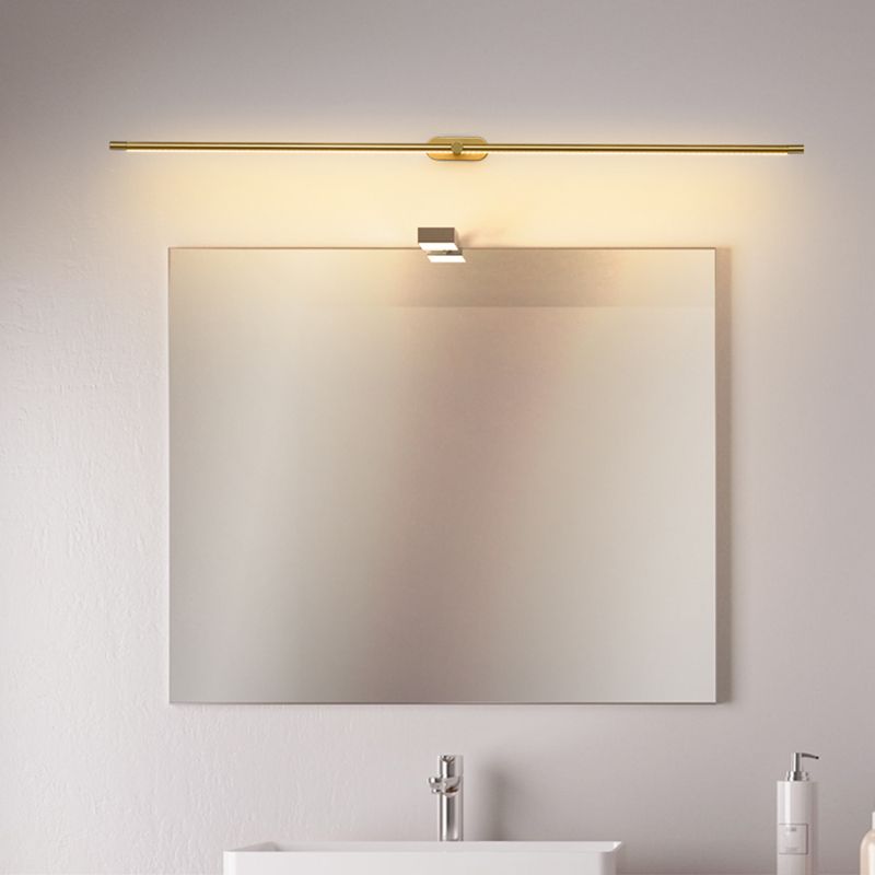 Leigh Moderne Lineair Badkamer Wandlamp Zwart Goud Wit Metaal Woonkamer