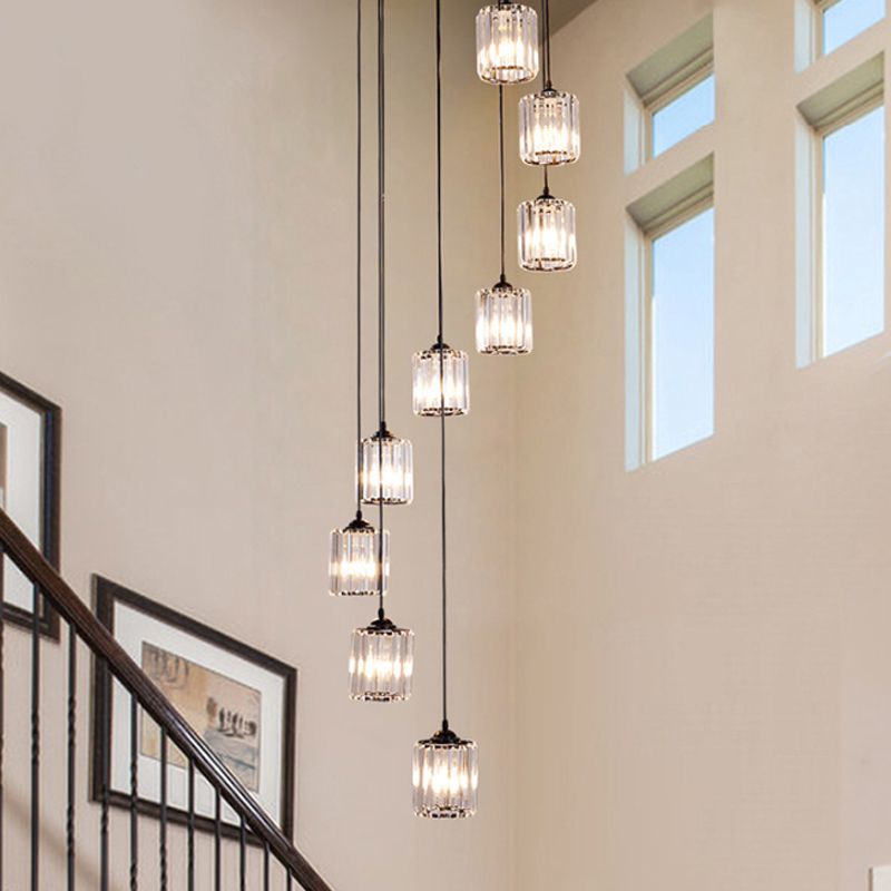 Kristy Moderne Design LED Kroonluchter Glas Metaal Woonkamer