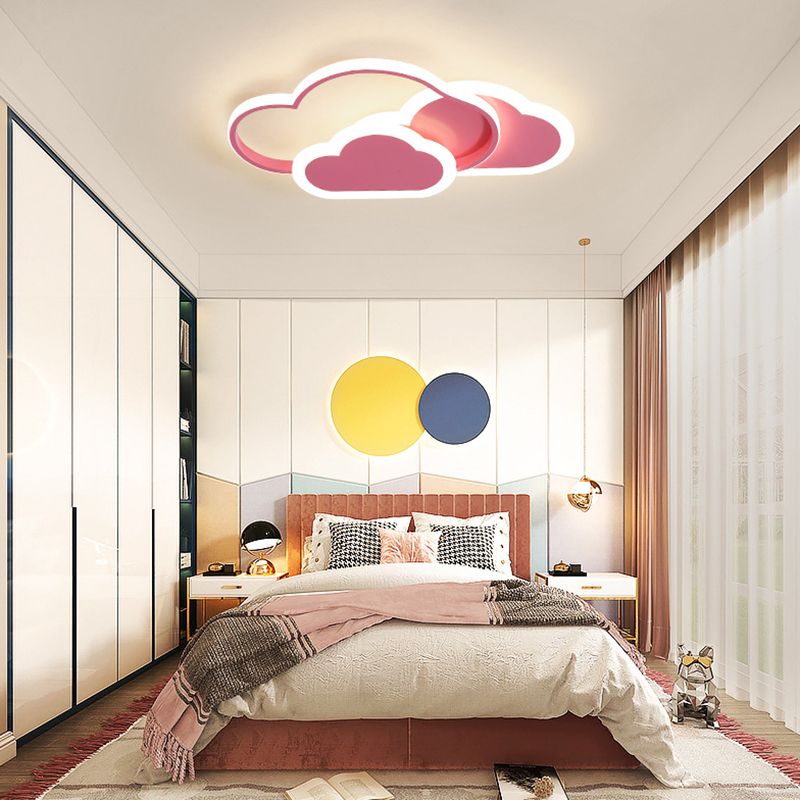 Morandi Moderne Design LED Plafondlamp Metaal Acryl Wit Slaapkamer