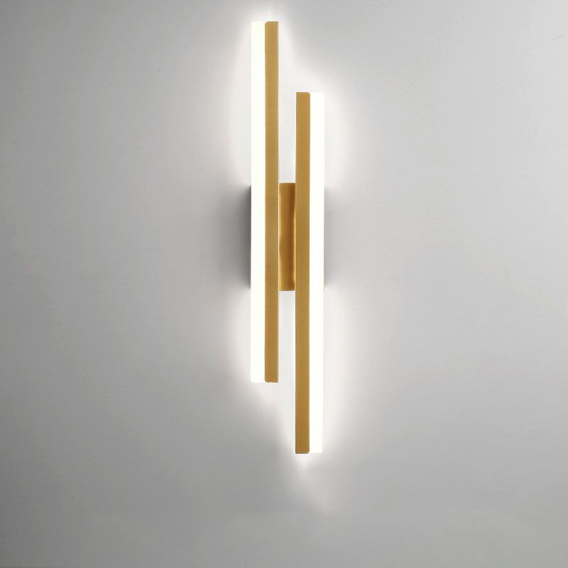 Silas Minimalistische Industriele LED Wandlamp Zwart/Wit Woon/Slaapkamer Acryl/Metaal
