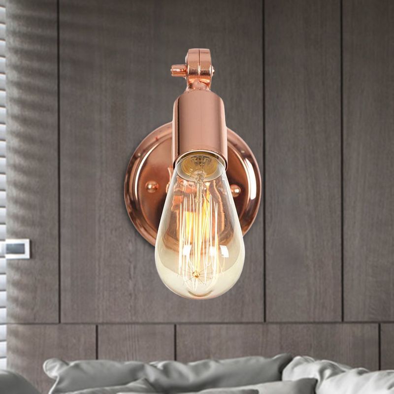 Valerio Wall Lamp Bulb Wooden Adjustable Makeup Gold, Living Room