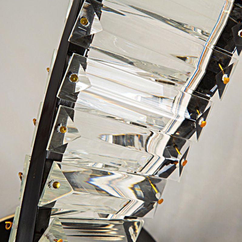Kristy Design LED Wandlamp Metaal/Crystal Zwart/Goud Slaap/Woon/Badkamer