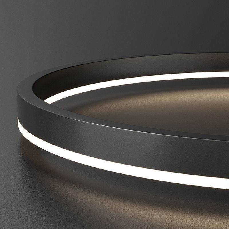 Alonza 3-Rings Black Black Modern Pendant Light