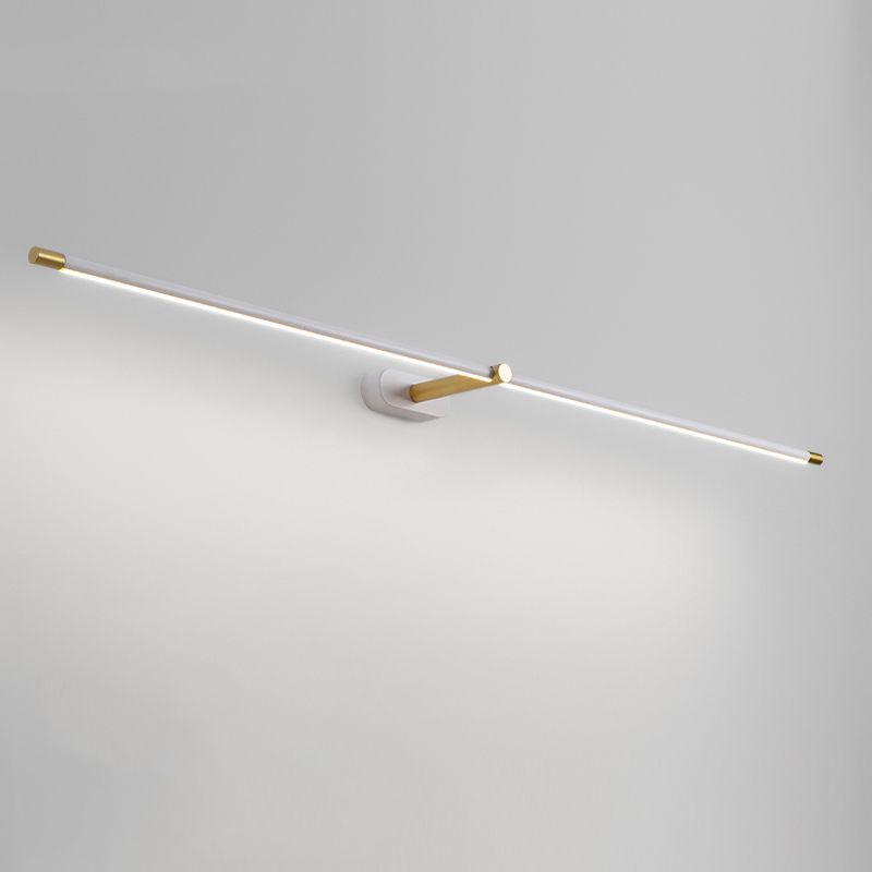 Leigh Moderne Lineair Badkamer Wandlamp Zwart Goud Wit Metaal Woonkamer
