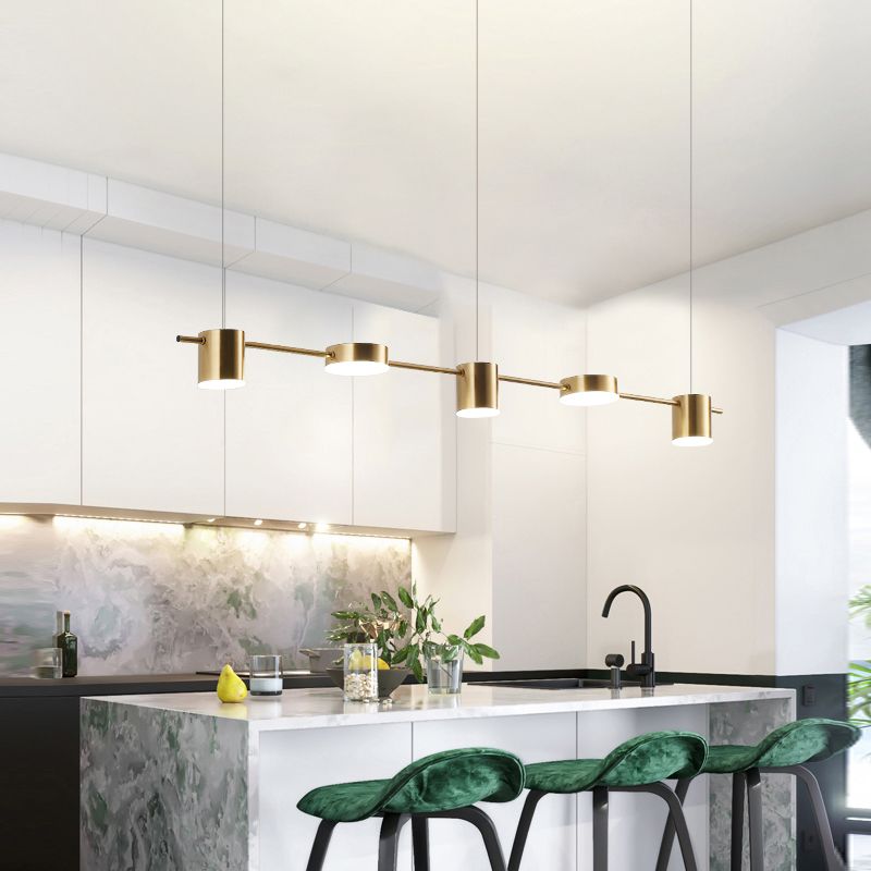 Leigh Moderne LED Hanglampen Metaal Zwart/Goud Woonkamer Keuken