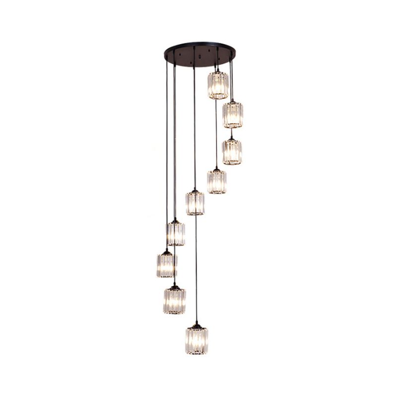 Kristy Moderne Design LED Kroonluchter Glas Metaal Woonkamer