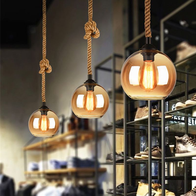 Hailie Vintage Design LED Hanglamp Glas Slaapkamer Woonkamer