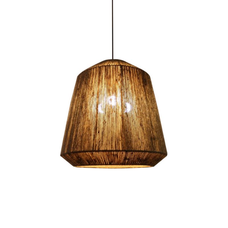 Valerio Retro Design Loom LED Hanglamp Bruin Slaapkamer Woonkamer