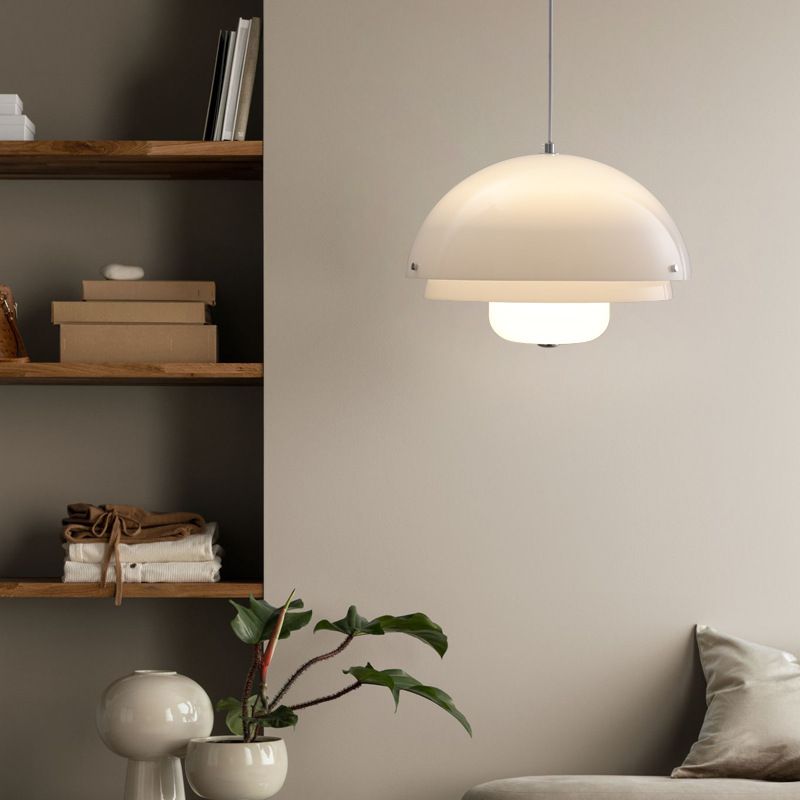 Hailie Flowerpot Buddy LED Hanglamp Wit Metaal Eettafe Keukenl
