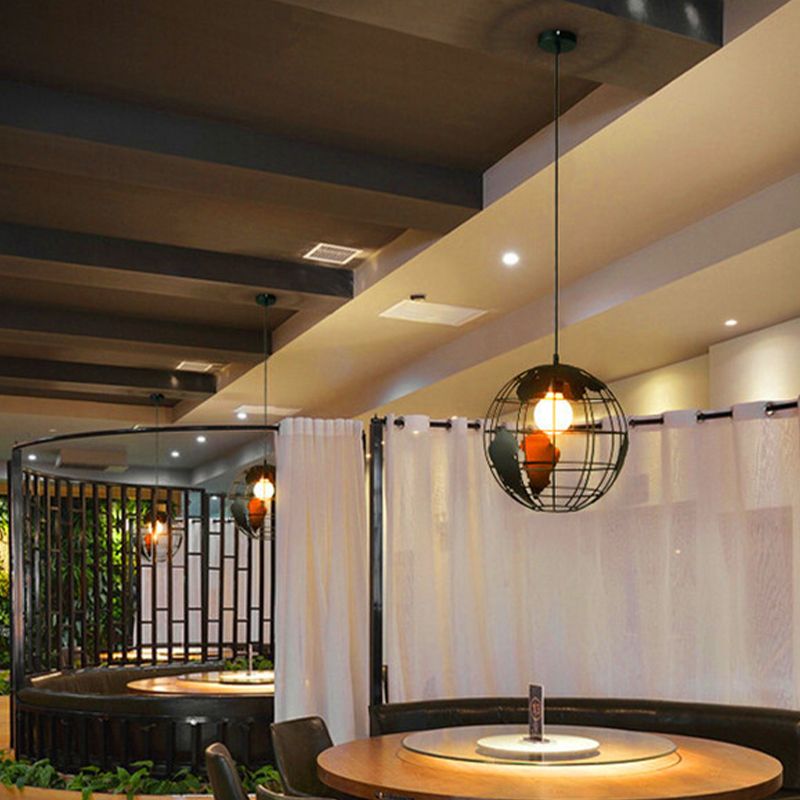 Sterling Industriele LED Hanglamp Zwart/Wit Metaal Eettafel Woonkamer