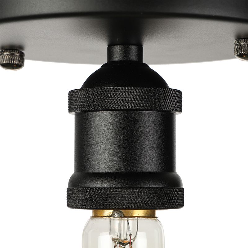 Valerio Retro Vintage Bulb Semi-Flush Mount Ceiling Light