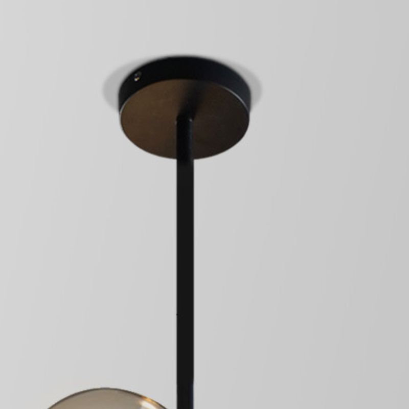 Valentina Modern Bubble LED Hanglampen Zwart Glas Metaal Slaapkamer