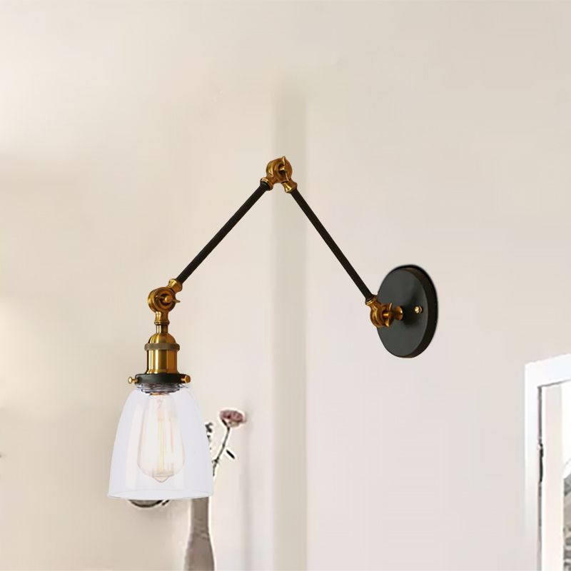 Valerio Wall Lamp Tapered, Modern, Glass/Metal Adjustable, 4 Color, Living Room