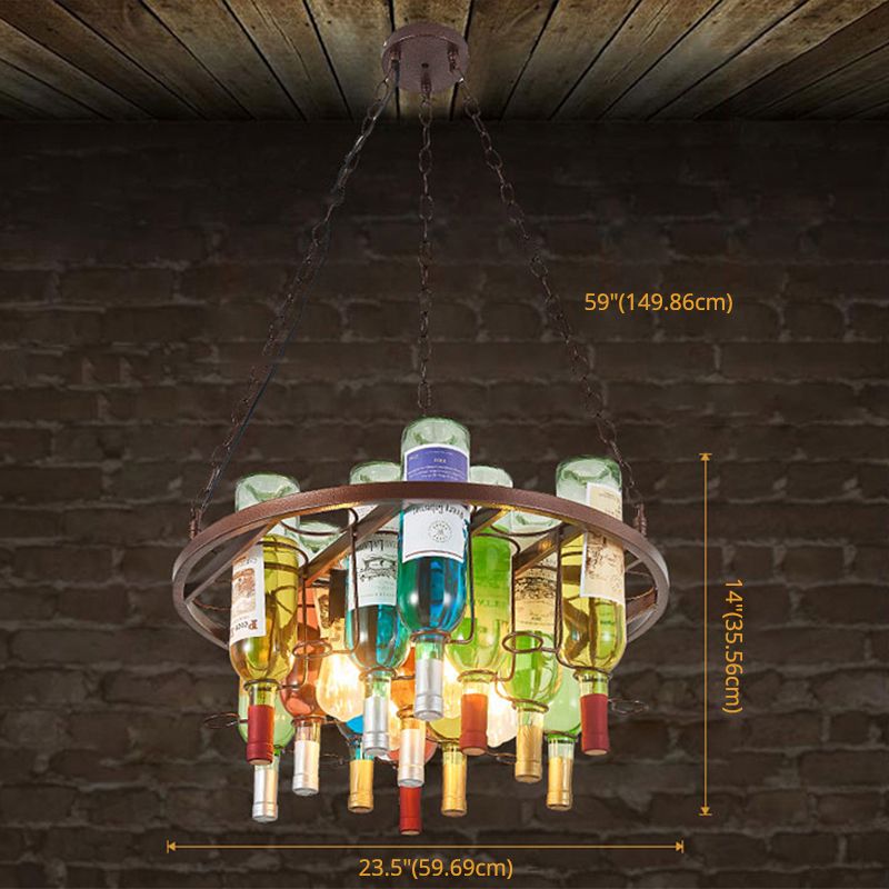 Hailie Vintage Design LED Hanglamp Metaal Glas Slaapkamer Woonkamer
