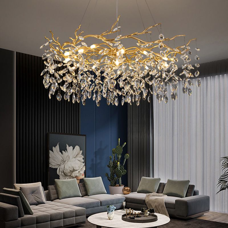 Marilyn Industrie Design LED Kroonluchters Gouden Metaal Woonkamer Eetkamer