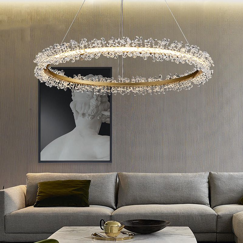 Kristy Industriele LED Hanglamp Goud Woon/Slaapkamer Kristal&Metaal