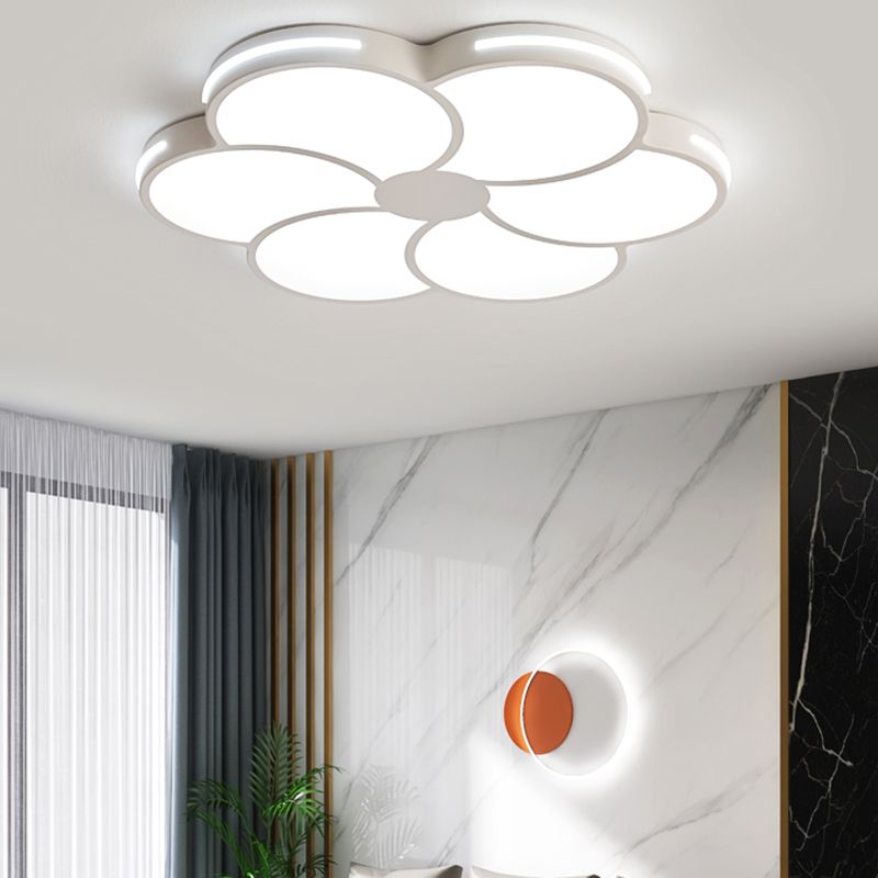 Hana Design Bloem LED Plafondlamp Metaal/Acryl Wit Slaap/Woon/Eetkamer