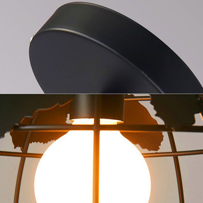Sterling Industriele LED Hanglamp Zwart/Wit Metaal Eettafel Woonkamer
