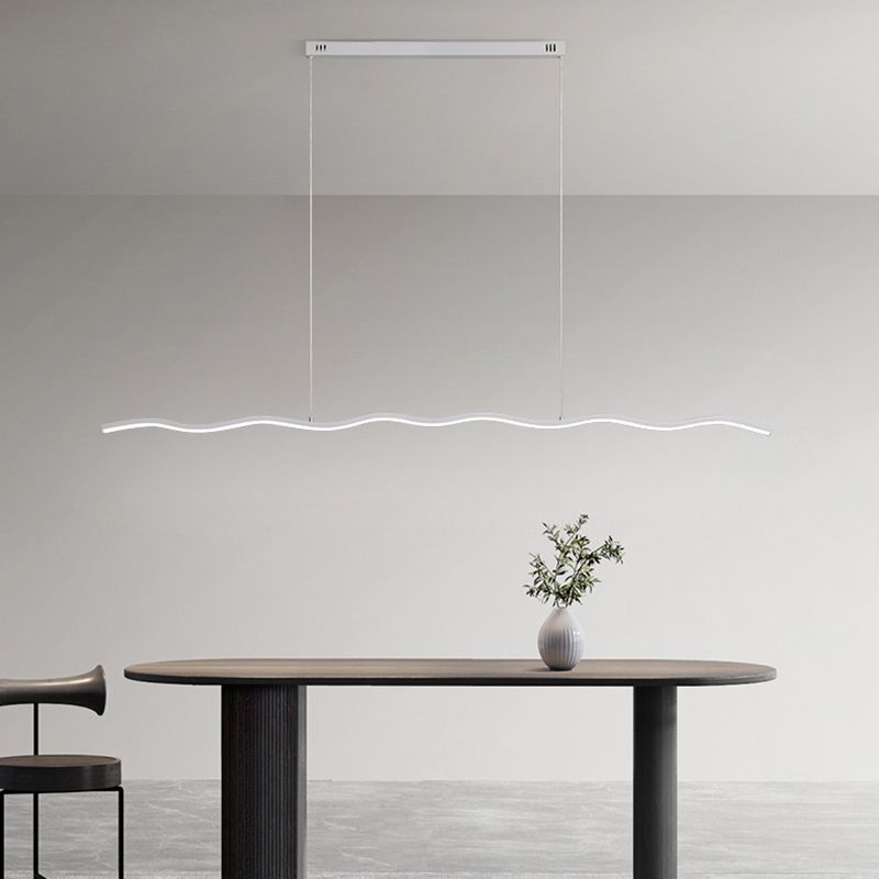 Louise Design Golflijn LED Hanglamp Zwart/WitMetaal Slaap/Eet/Woonkamer