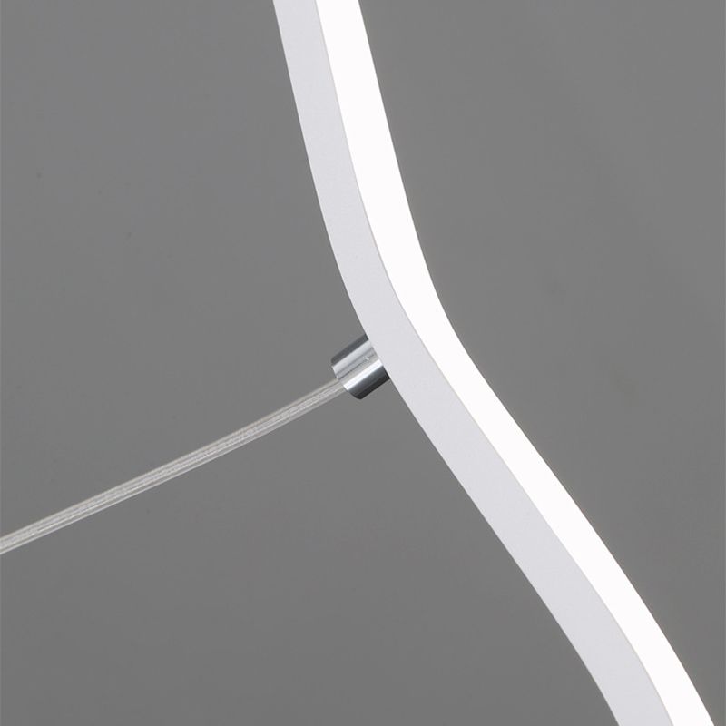 Louise Design Golflijn LED Hanglamp Zwart/WitMetaal Slaap/Eet/Woonkamer