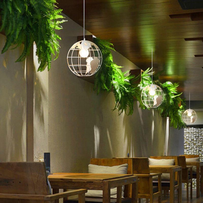 Sterling Industriele LED Hanglamp Zwart/Wit Metaal Eettafel Woonkamer