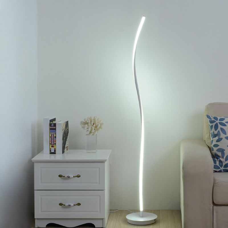 Louise Moderne Design Lineaire Vloerlamp Metalen Acryl Zwart/Wit Slaapkamer/Woonkamer