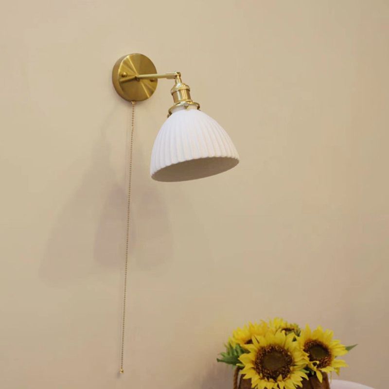 Lottie Modern Rimpels Scandinavisch Dressoir Wandlamp Metaal/Steen Slaapkamer/Eetkamer/Woonkamer