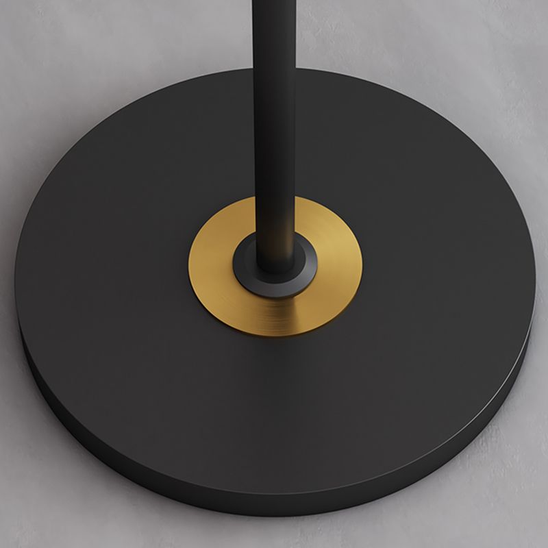 Alonza Moderne Ring Vloerlampen, Zwart/Goud, Slaapkamer/Studeerkamer
