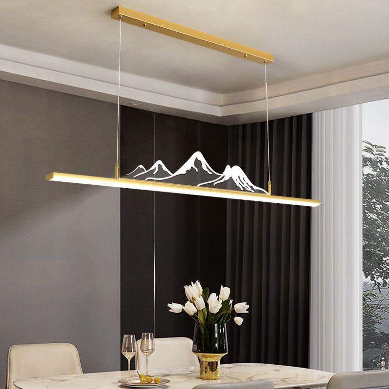 Louise Designer Moderne Hanglamp Zwart/ Goud Metaal/Acryl Slaapkamer