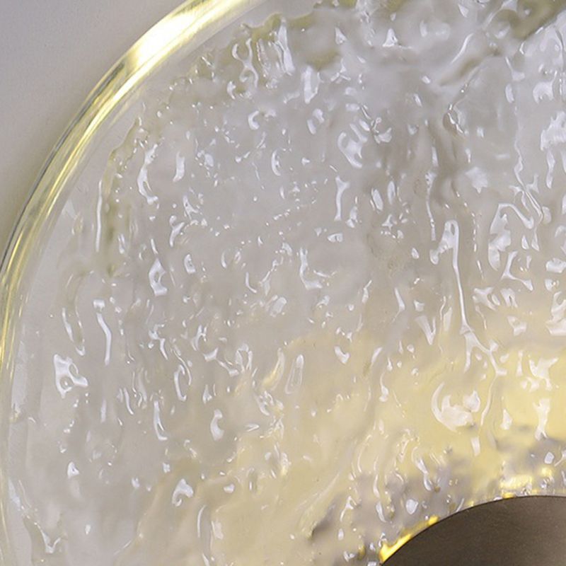 Kristy Design Ronde LED Wandlamp Metaal/Crystal Goud/Transparant Slaap/Woon/Badkamer