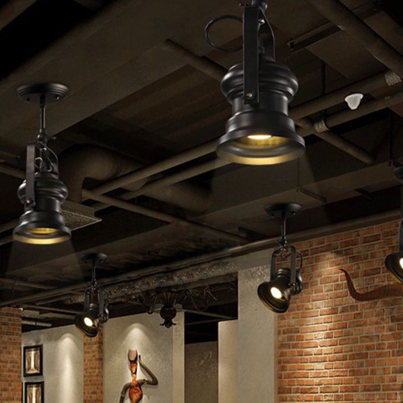 Arthurian Industriele LED Plafondlamp Zwart Woon/Slaapkamer Metaal