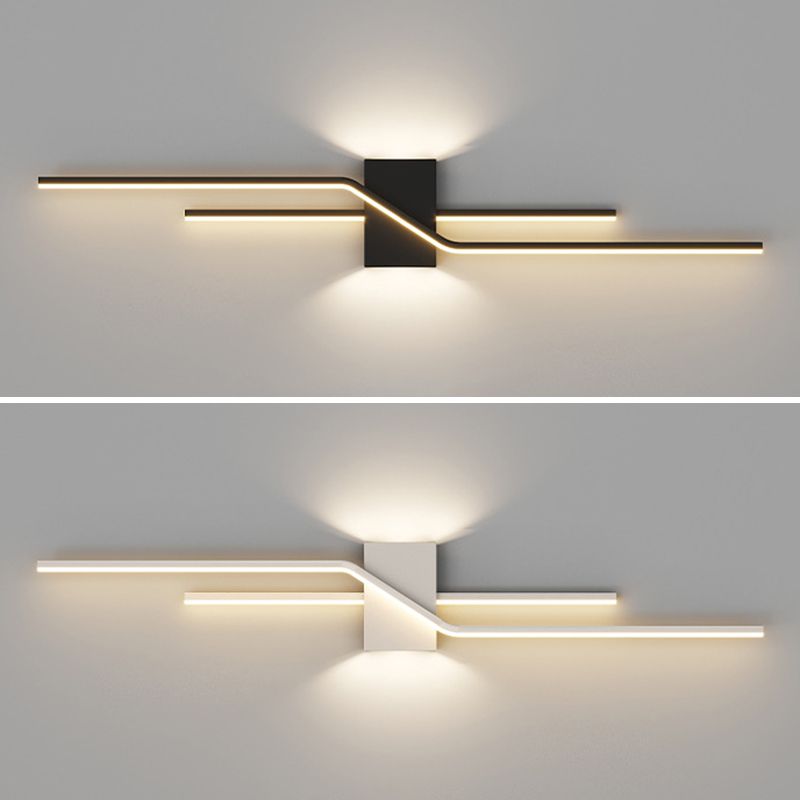 Arthur Industriele LED Wandlamp Zwart/Wit Metaal Woon/Slaapkamer