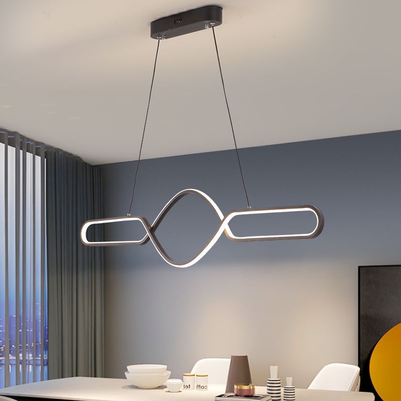 Orsini Scandinavische Geometrische Metalen Kruislineaire Hanglamp