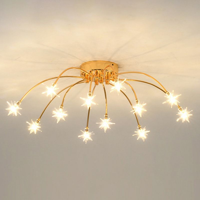 Madina Moderne Design LED Plafondlamp Metaal Glas Woonkamer Keuken