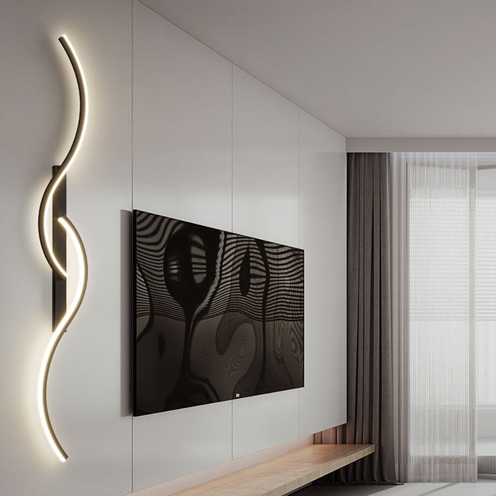 Louise Moderne Design LED Wandlamp Goud/Zwart Metaal Woonkamer