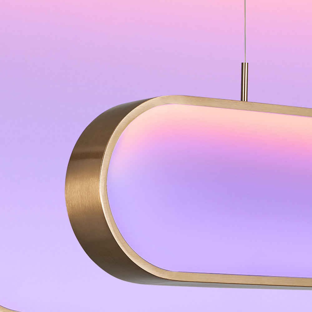 Morandi Moderne Elliptische LED Hanglamp Metaal/Acryl Zwart/Goud/Silver Eetkamer