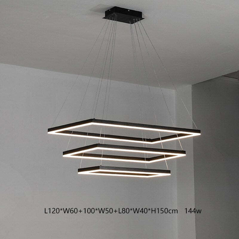 Orsini Design LED Hanglampen Zwart Wit Metaal Eetkamer Slaapkamer