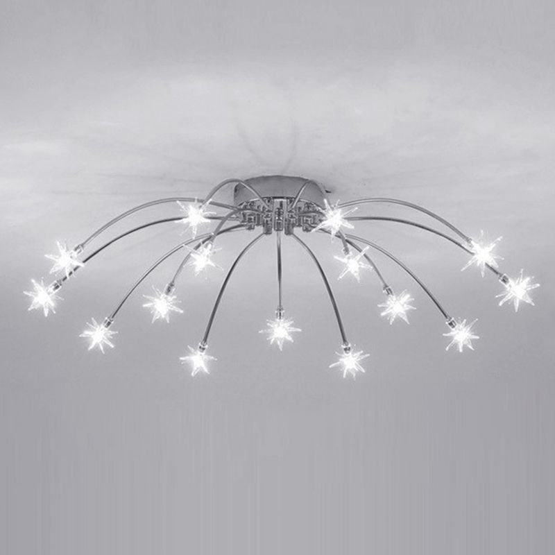 Madina Moderne Design LED Plafondlamp Metaal Glas Woonkamer Keuken
