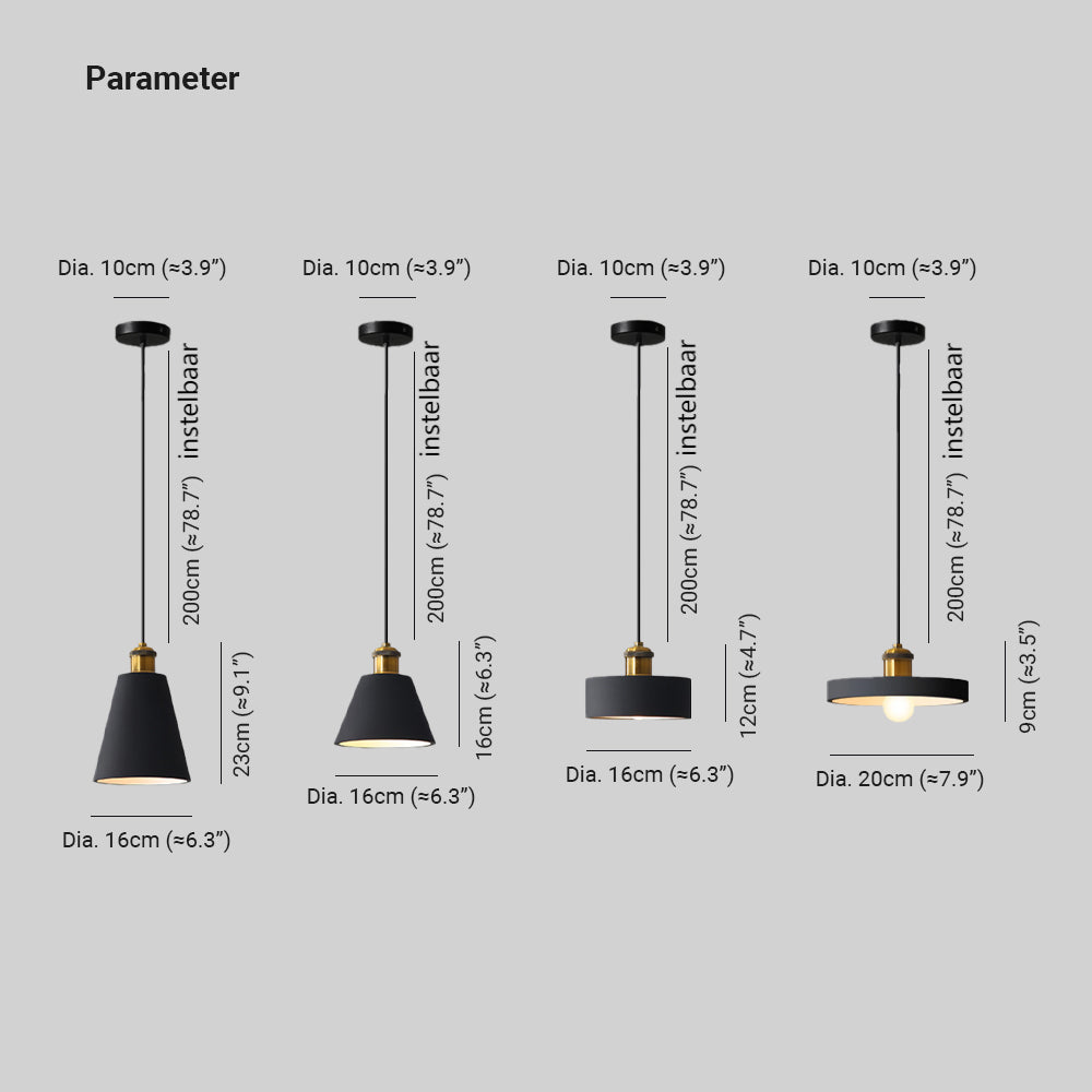 Hailie Modern Design LED Hanglampen Zwart Wit Metaal Woonkamer